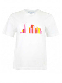 London Skyline Tee, Organic Cotton, in White