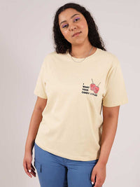 Candy Apples Tee, Organic Cotton, in Beige