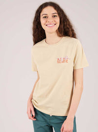 Roller Coaster Tee, Organic Cotton, in Beige
