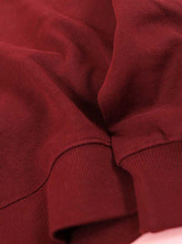 Flash Embroidered Sweatshirt, Organic Cotton, in Burgundy