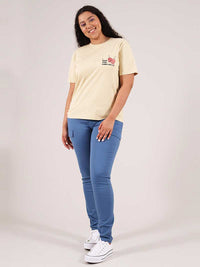 Candy Apples Tee, Organic Cotton, in Beige