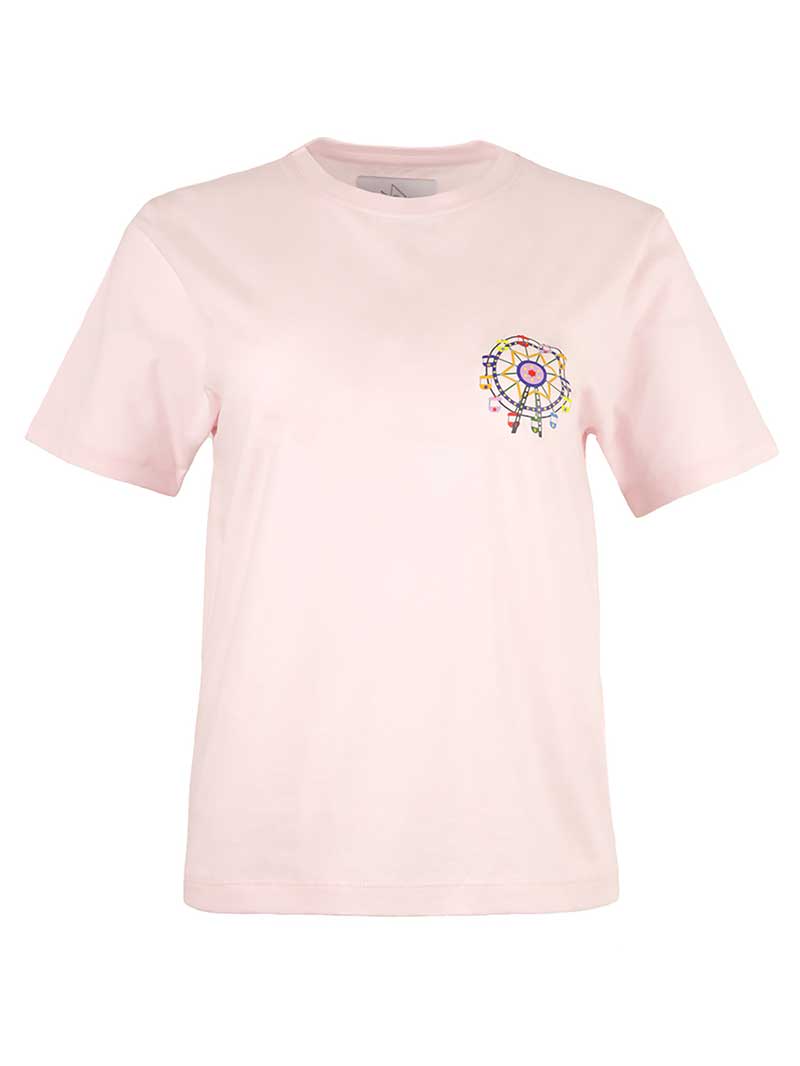 Ferris Wheel Tee, Organic Cotton, in Pink