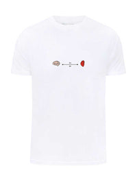 Social Distance Mens Tee, Organic Cotton, in White