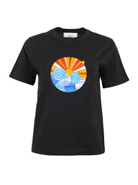 Sunset Tee, Organic Cotton, in Black