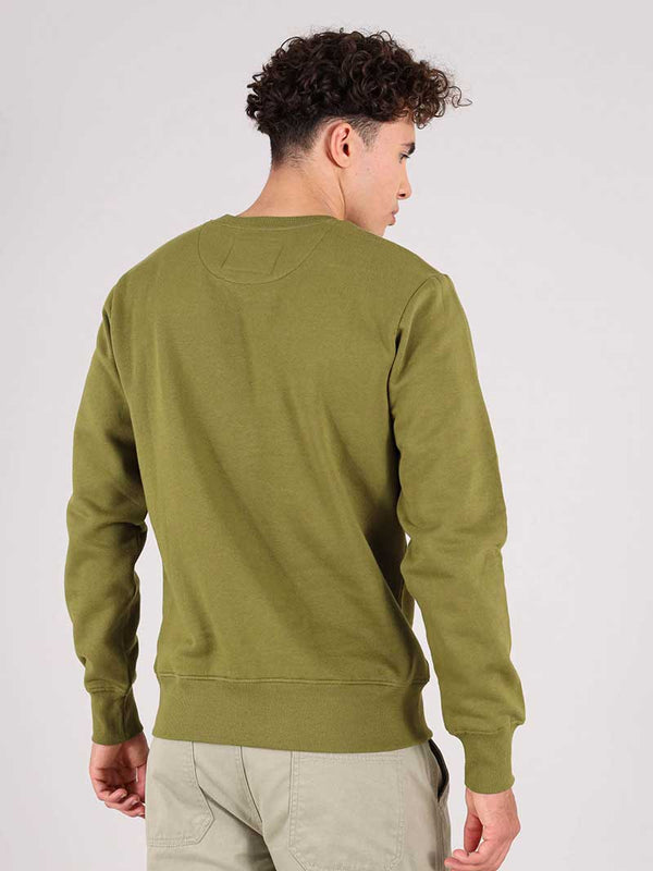The OG Mens Sweatshirt, Organic Cotton, in Khaki Green