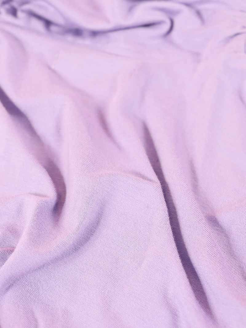 Tangle Gathered Turtleneck, Upcycled Cotton, in Lilac