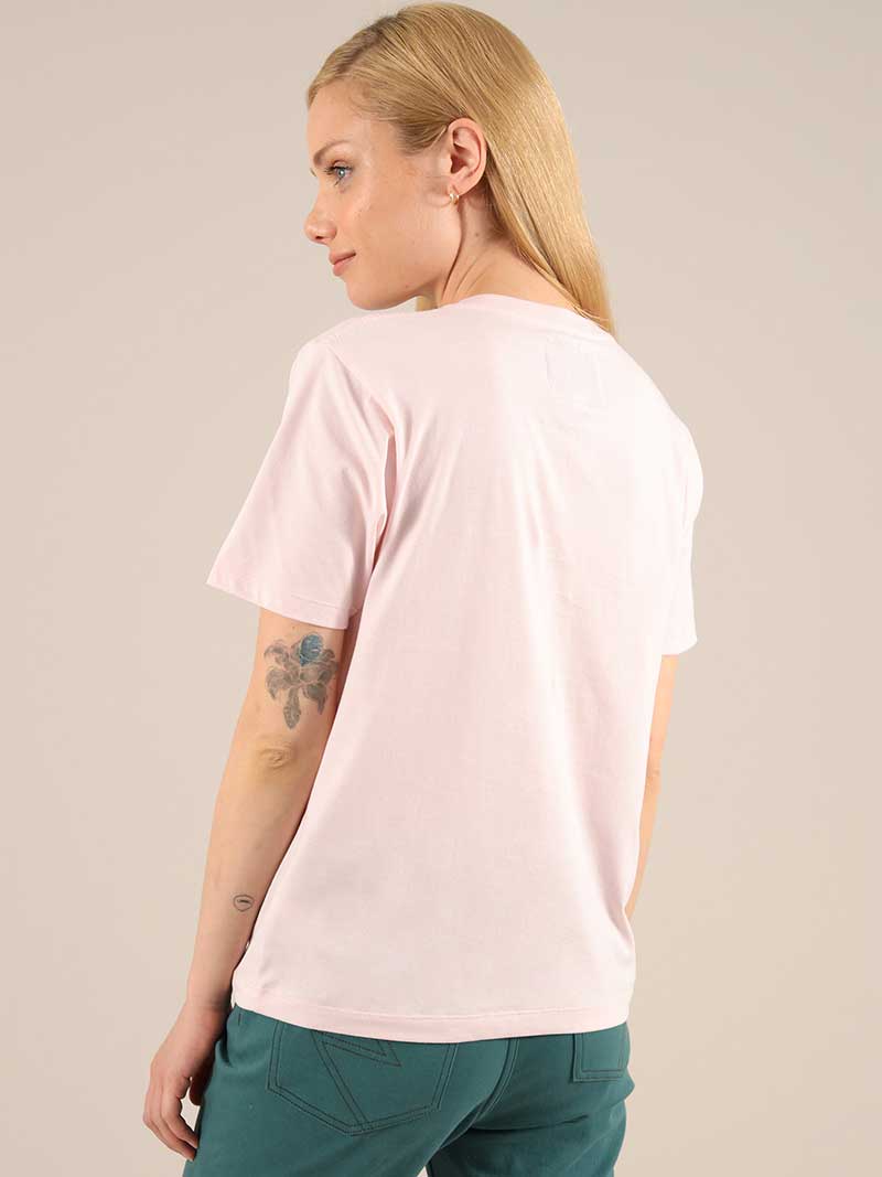 London Skyline Tee, Organic Cotton, in Pink