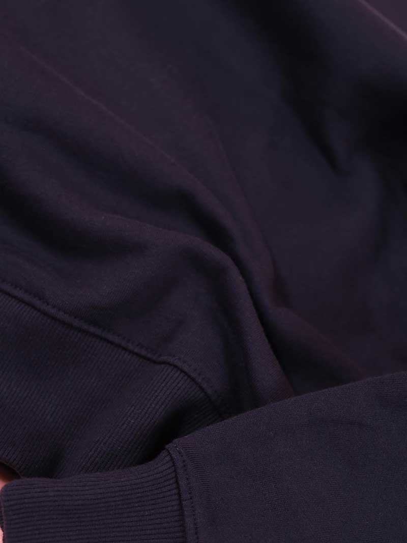 Dazzle Embroidered Mens Sweatshirt, Organic Cotton, in Navy