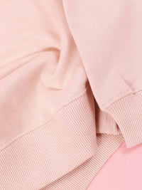 Dazzle Embroidered Sweatshirt, Organic Cotton, in Pink