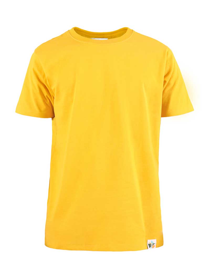 Heavy Cotton Mens Tee, Organic Cotton, in Yellow