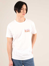 Roller Coaster Mens Tee, Organic Cotton, in White