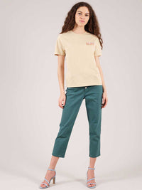 Roller Coaster Tee, Organic Cotton, in Beige