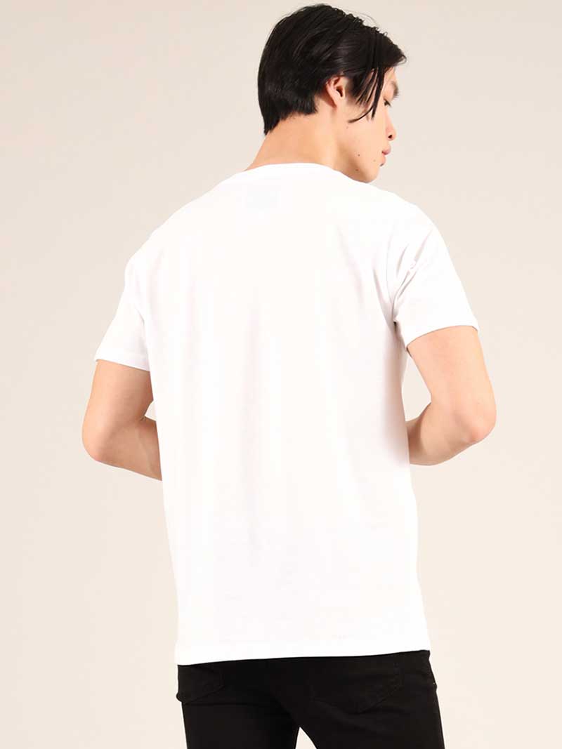 Social Distance Mens Tee, Organic Cotton, in White