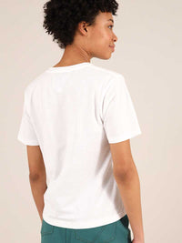 Social Distance Tee, Organic Cotton, in White