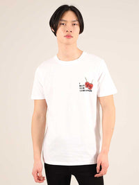 Candy Apples Mens Tee, Organic Cotton, in White