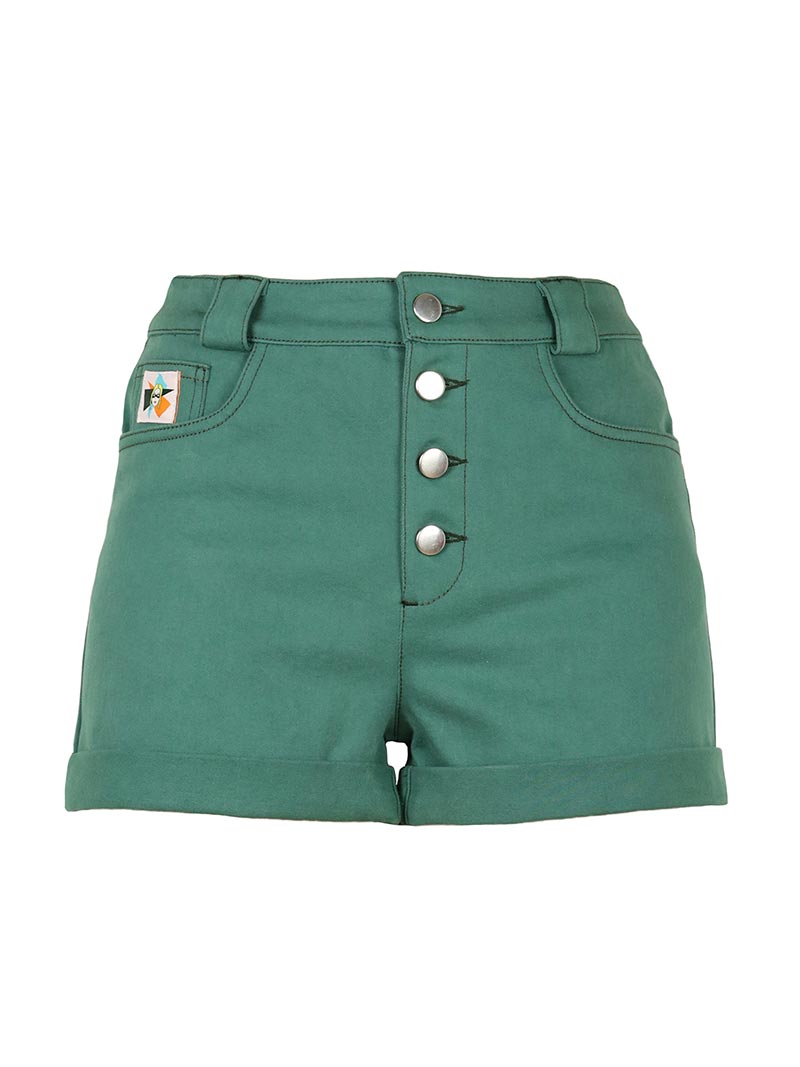 Rogue Shorts, Organic Cotton, in Green