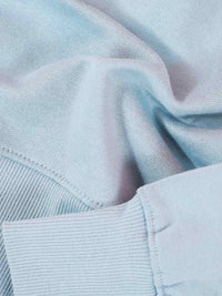 Dazzle Embroidered Mens Sweatshirt, Organic Cotton, in Light Blue