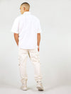 Back of summer shirt for men in white by blonde gone rogue