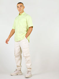 Sustainable summer shirt for men in light green by blonde gone rogue