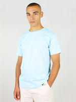 Light blue organic cotton t-shirt for men by blonde gone rogue