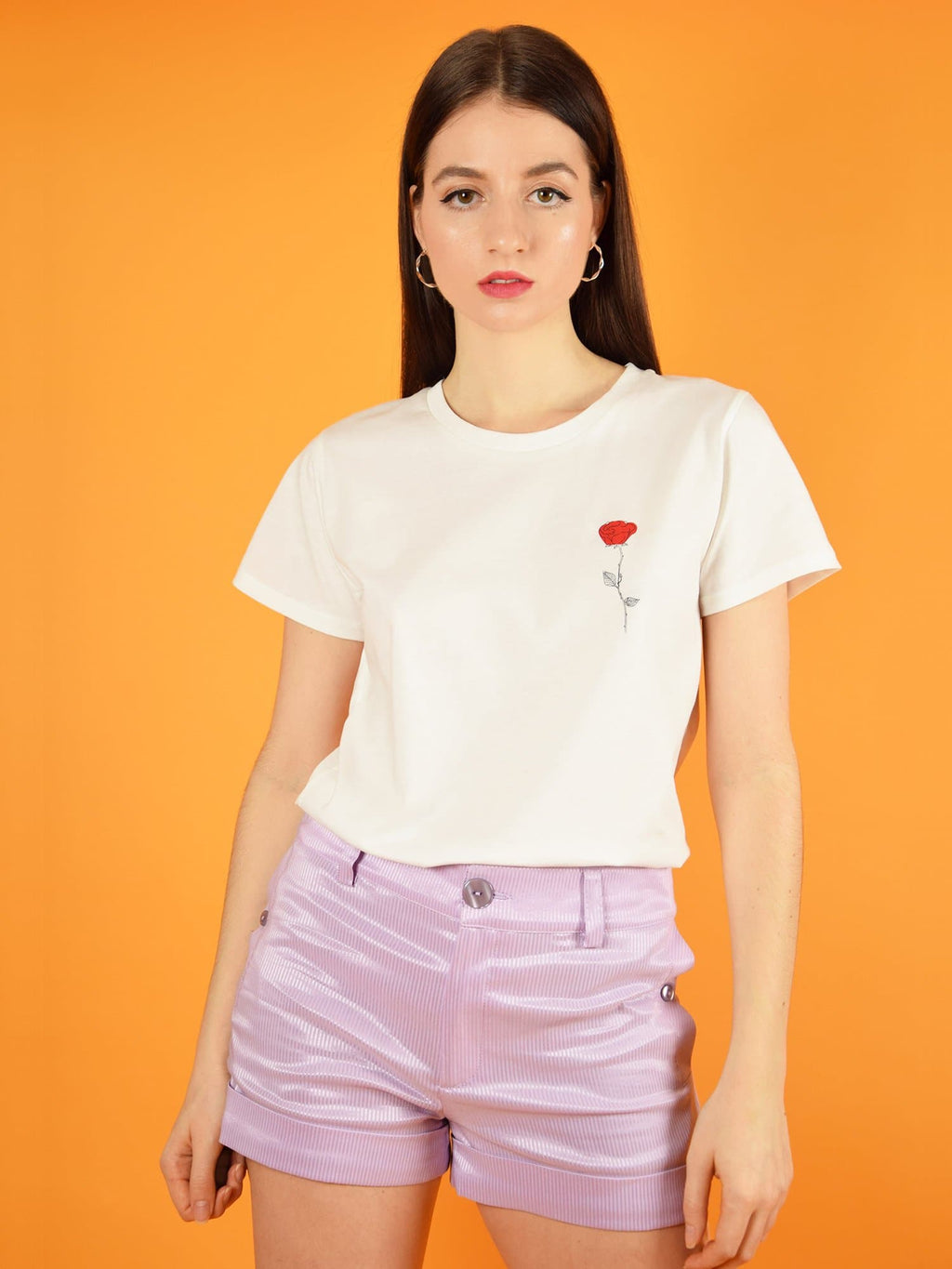 Ocean Drive Classic Shorts, Upcycled Cotton, in Lilac